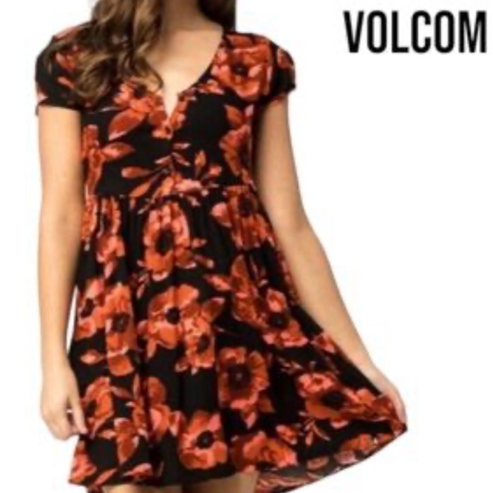 Volcom Floral Mini Dress